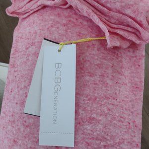 NWT - BCBG Generation PINK Warm Vibes Think Knit Infinity Scarf